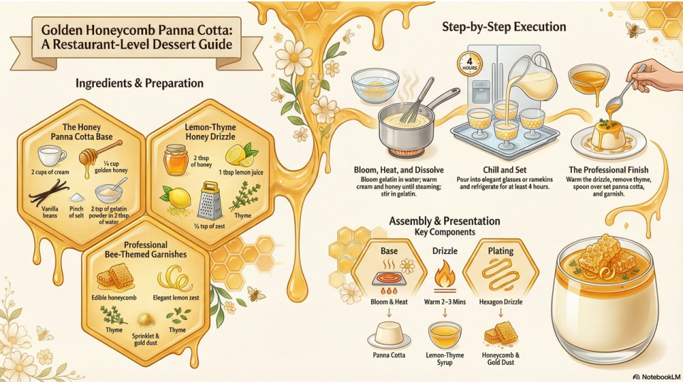 Golden Honeycomb Panna Cotta Guide