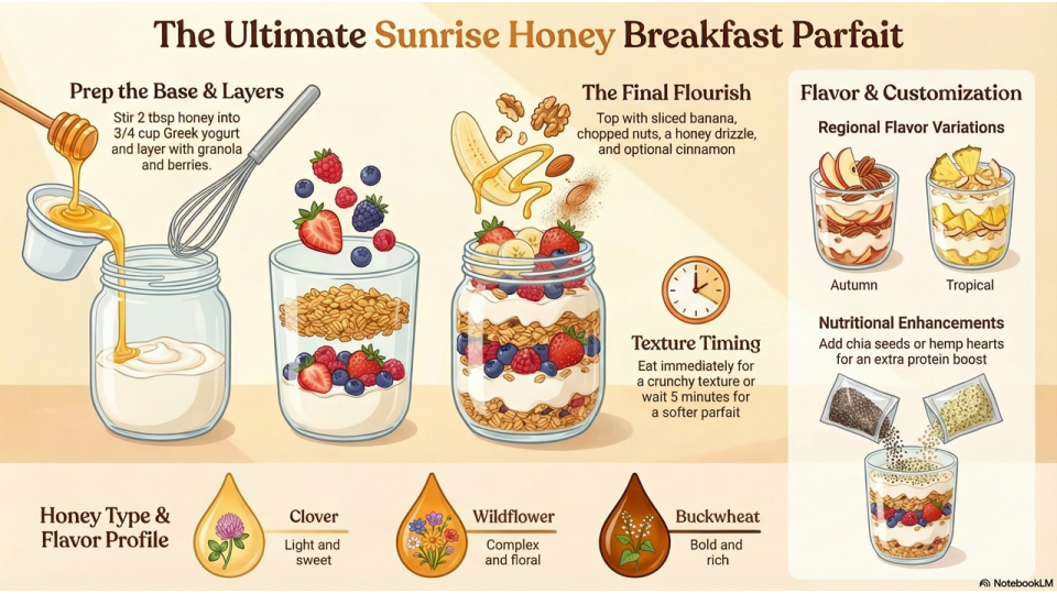 Honey Breakfast Parfait Recipe Honey Breakfast Parfait Recipe