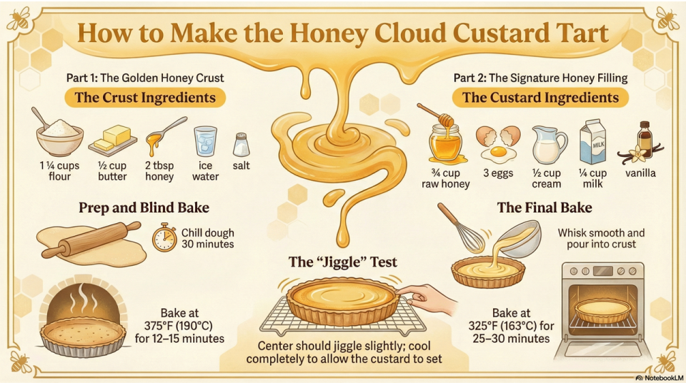 Honey Cloud Custard Tart Recipe Honey Cloud Custard Tart Recipe