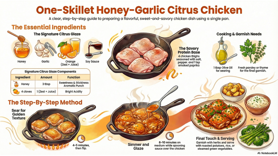 Honey-Garlic Citrus Chicken Recipe