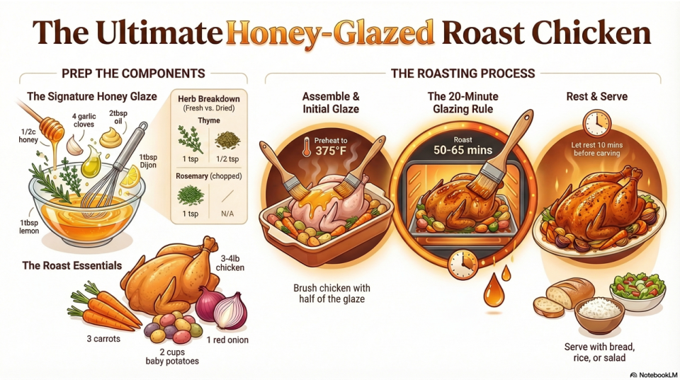 Honey Glazed Roast Chicken Recipe Honey Glazed Roast Chicken Recipe