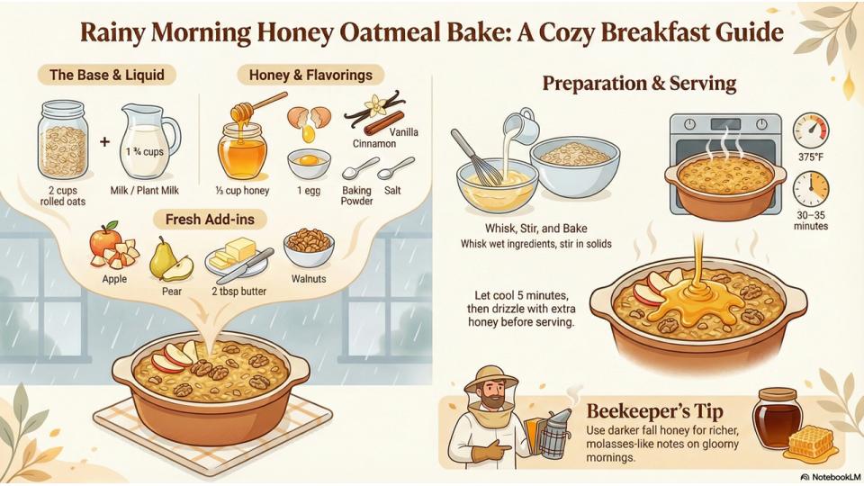 Honey Oatmeal Bake Recipe Honey Oatmeal Bake Recipe