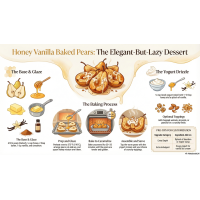 Honey Vanilla Baked Pears Recipe