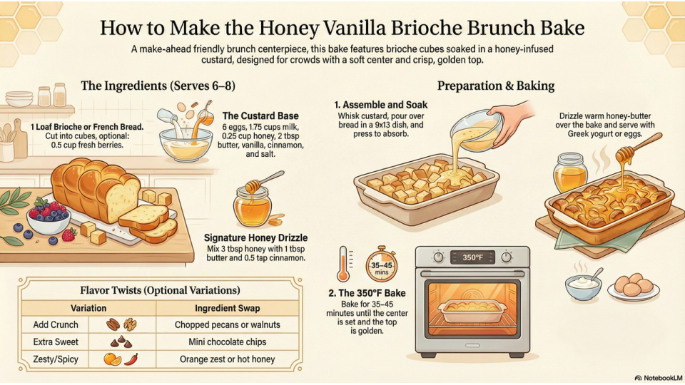 Honey Vanilla Brioche Bake Guide