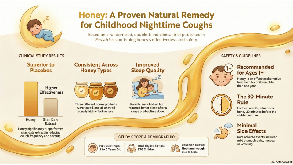 Honey for Childhood Nighttime Coughs