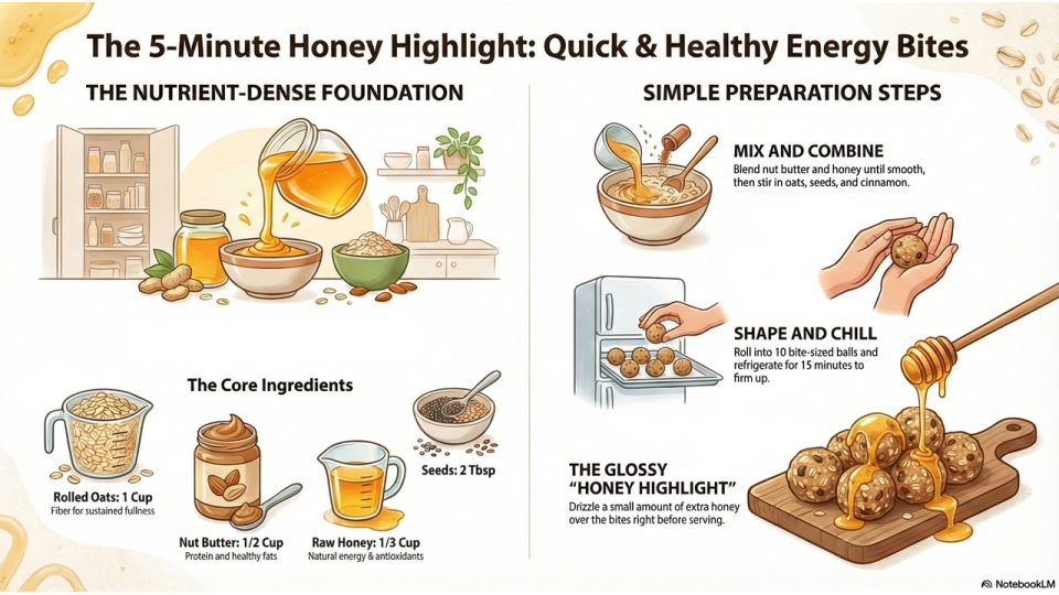 Quick Honey Energy Bites Recipe Quick Honey Energy Bites Recipe