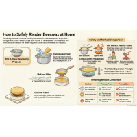 Rendering Beeswax Safely at Home