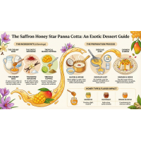 Saffron Honey Panna Cotta Recipe