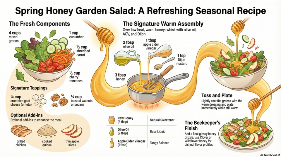 Spring Honey Garden Salad Recipe Spring Honey Garden Salad Recipe
