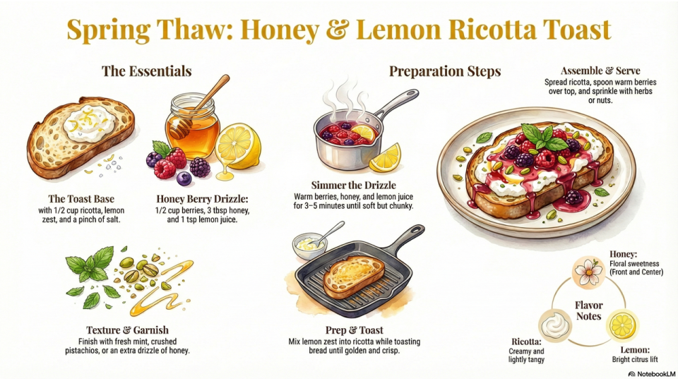 Spring Thaw Ricotta Toast Recipe Spring Thaw Ricotta Toast Recipe