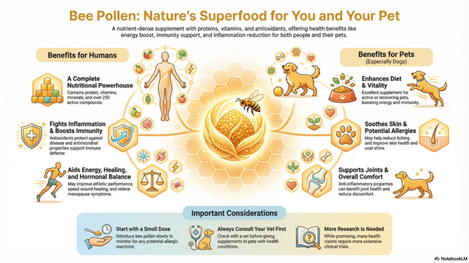 Bee Pollen Benefits for Humans and Pets