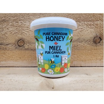 1kg Unpasteurized Wildflower Creamed Honey