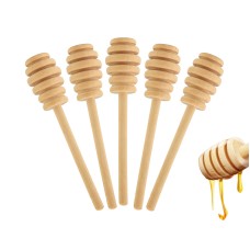 4" Wooden Honey Dipper