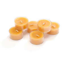 Natural Beeswax Tealight Candles (6 Pack) Natural Beeswax Tealight Candles (6 Pack)