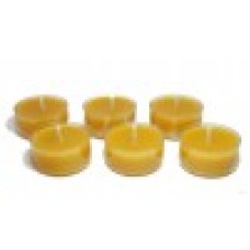 Beeswax Tealight Candles (Set of 6 in White Gift Box)